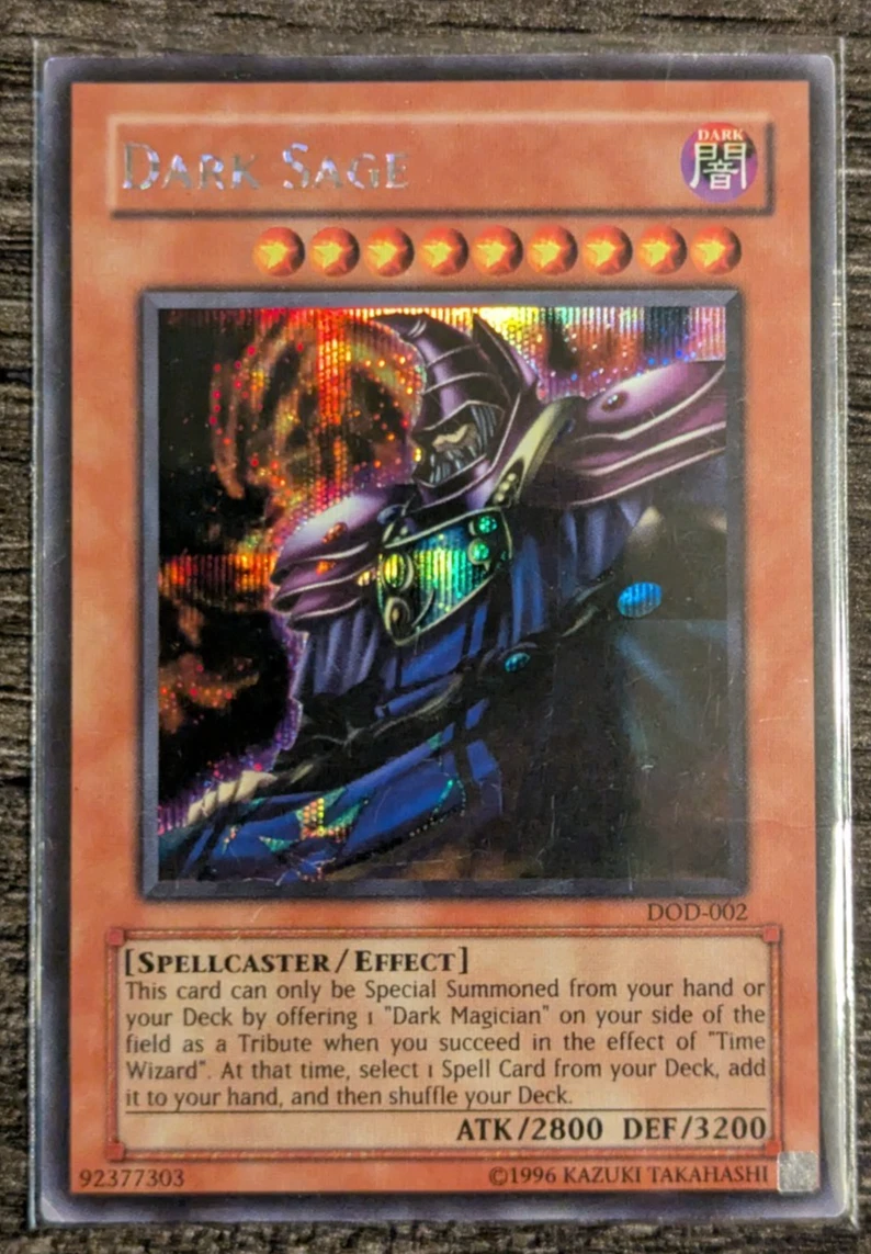 【PSA8】「黒衣の大賢者」DOD シークレット 英語版 DARKSAGE Ox 黒衣の大賢者 シークレットレア 01 1枚の通販 KKまや@プロフ必読