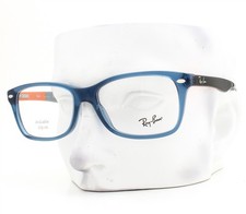 Ray-Ban Eyeglasses RB 5228 5547 Unisex Glasses Crystal Blue on Gray 55mm w/case