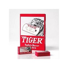 10 Double Edge Razor Blades, Tiger Carbon Steel Long Hole. 10 blades only