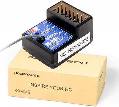 HOBBYMATE Flysky FS-BS6 Receiver for FS-GT5 Rc Car Radio Transmitter/Remote... 