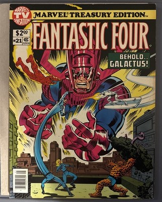 Marvel Treasury Edition #21 NM/MINTY! WOW   Fantastic 4 & BEHOLD GALACTUS! 1974