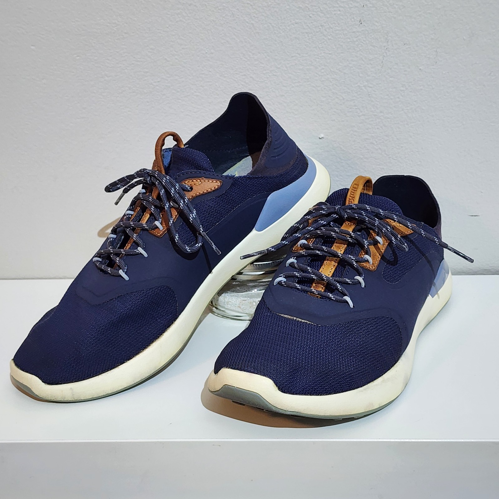 Men's Olukai Ka'anapali Blue Golf Shoes Size 10 Lightweight Athletic Rubber Sole