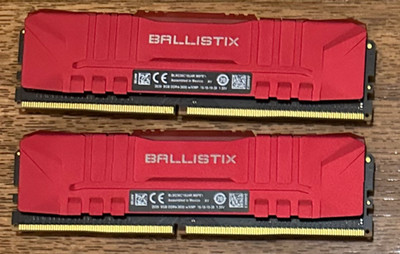 Crucial Ballistix 16GB (2 x 8GB) PC4-28800 (DDR4-3600) Memory