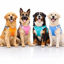 Dog Harness Breathable Soft No Pull Reflective Mesh Vest for Dog Walking&Trainin
