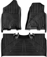 Floor Mats for 2019-2024 Dodge Ram 1500 Crew Cab with Storage Custom Fit Fro