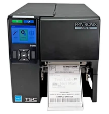Printronix T4000 T4204 Thermal Transfer Label Printer LAN USB No Glass No Cover