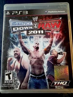 WWE SmackDown vs Raw 2011 PS3 Complete CIB Manual PlayStation 3 THQ