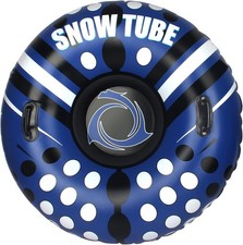 OBABA Snow Tube Inflatable Sleds for Kids and Adults Heavy Duty Large Snow Tubes