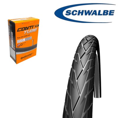 1 x Schwalbe Energizer Active plus Fahrrad Reifen DV Conti Schlauch 28 x 1.75 47