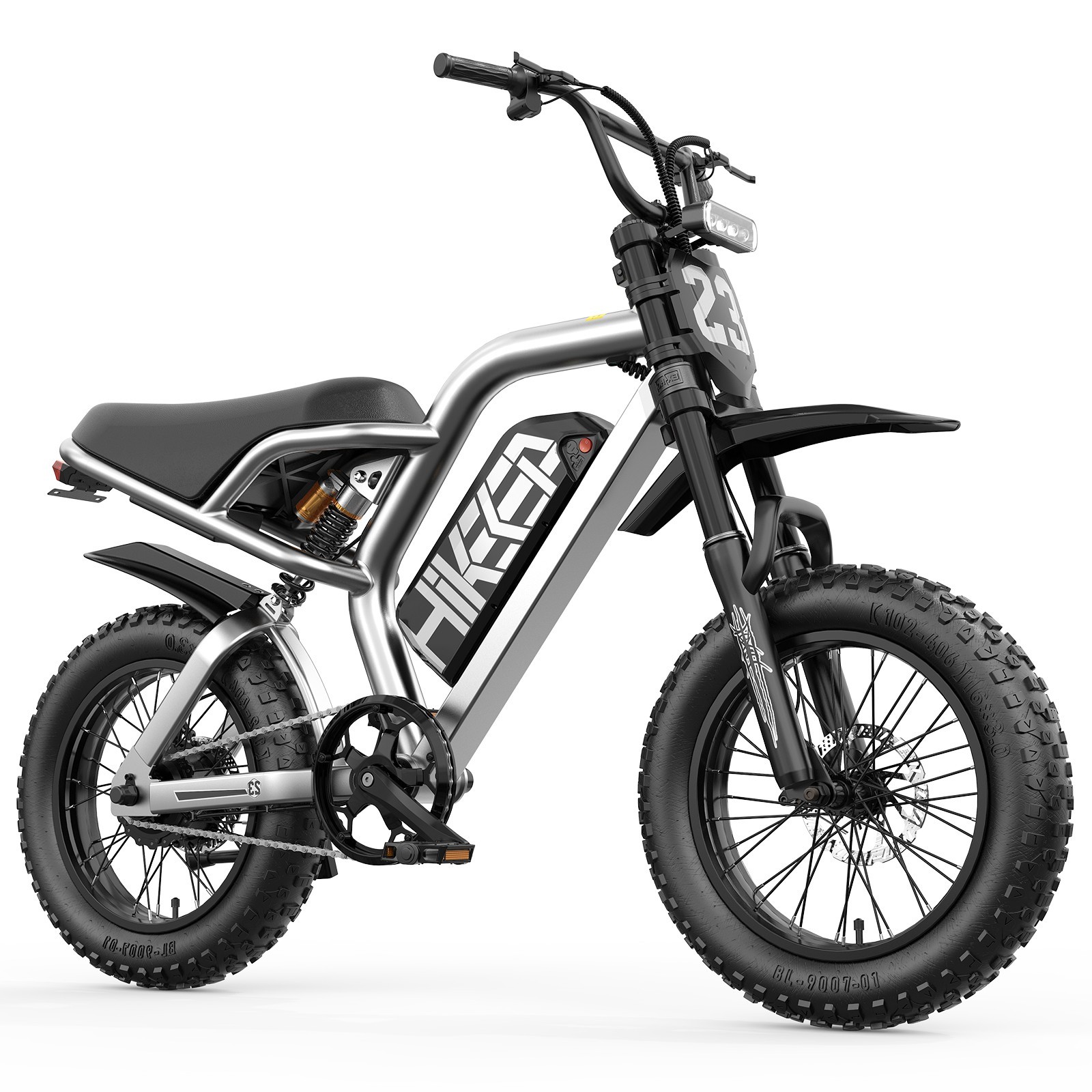 Hikeep 16''x3 Electric Bike Fat Tire Ebike 1500W Peak 48V 15Ah for Teenager bike