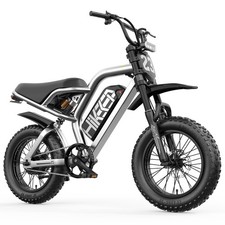 Hikeep 1500W Peak Electric Bike 16''x3 Fat tires Ebike 48V 15Ah for Teenager US