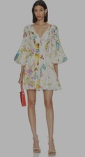 ZIMMERMANN HALYCON MINI DRESS, LINEN, SIZE OP, BRAND NEW WITH TAGS