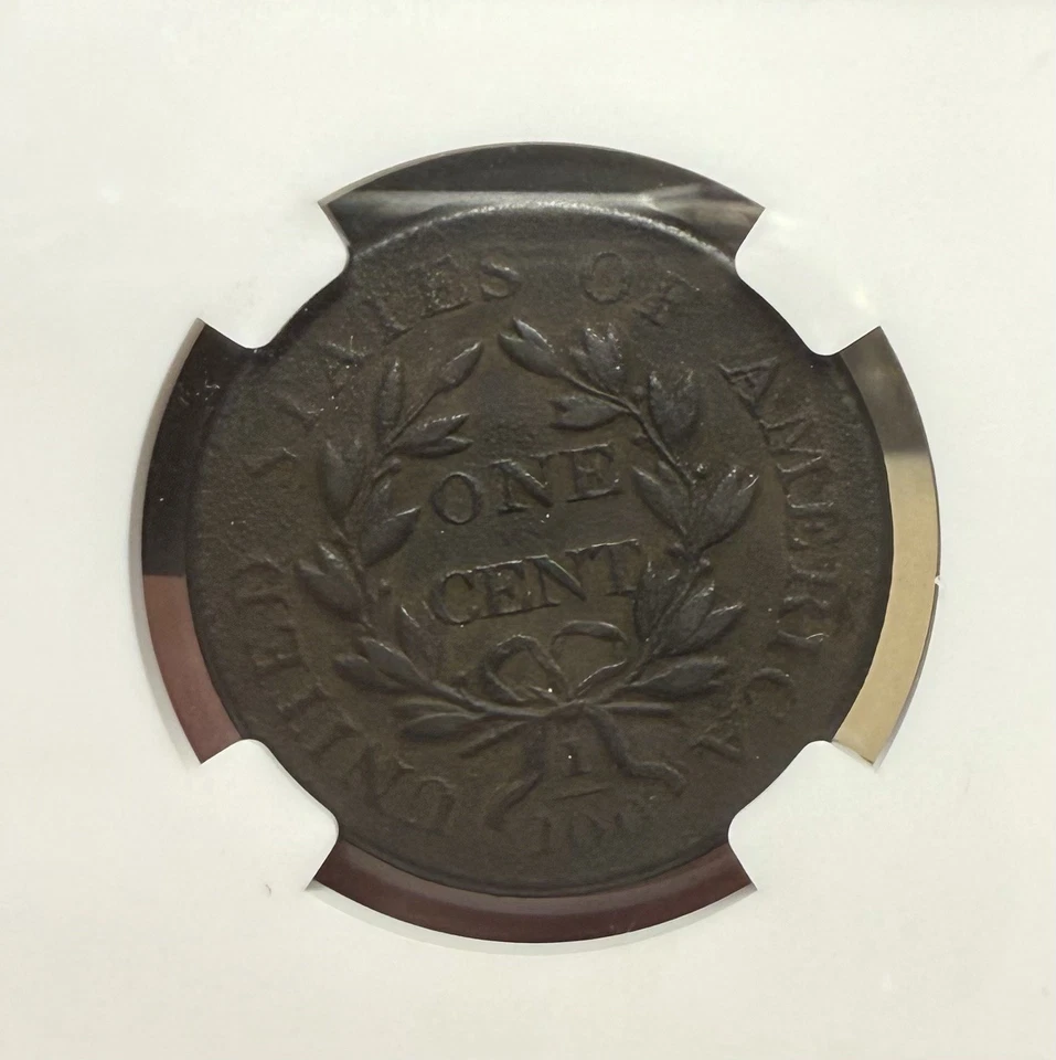 1803 1c Draped Bust Large Cent NGC VF Details Env. Damage - Image 3 of 4