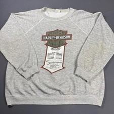 80s Harley Davidson Sweater w/ Patents and Freedom Graphic