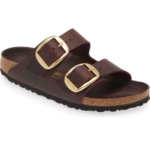 Birkenstock New Big Buckle Maroon Bordeaux Purple Red Size 39