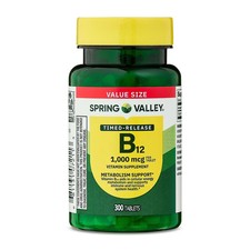 Spring Valley Vitamin B12 1000 Mcg Timed Release Tablets, 300 Count 1 PACK