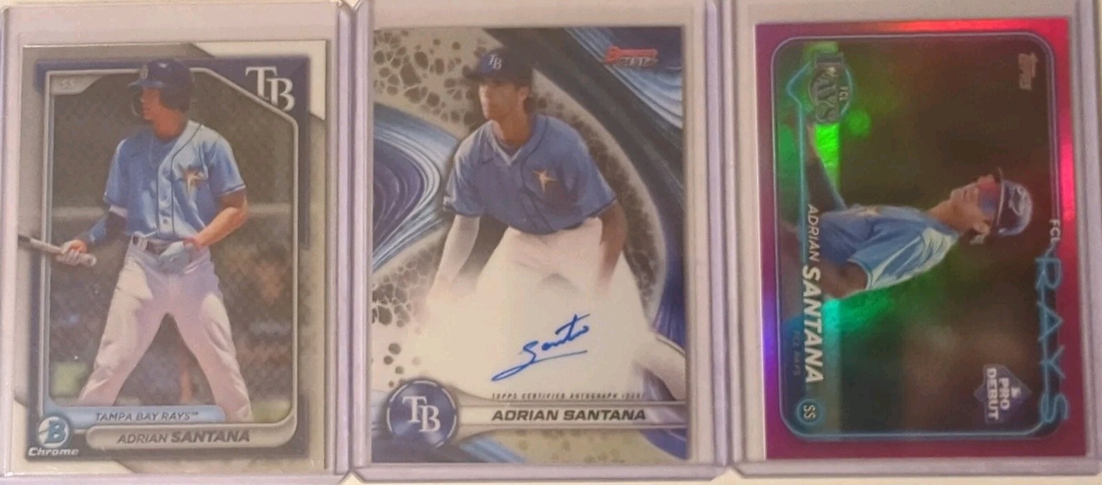 2024 Bowman's Best Best of 2024 Autographs Adrian Santana #B24-AS Refractor Lot