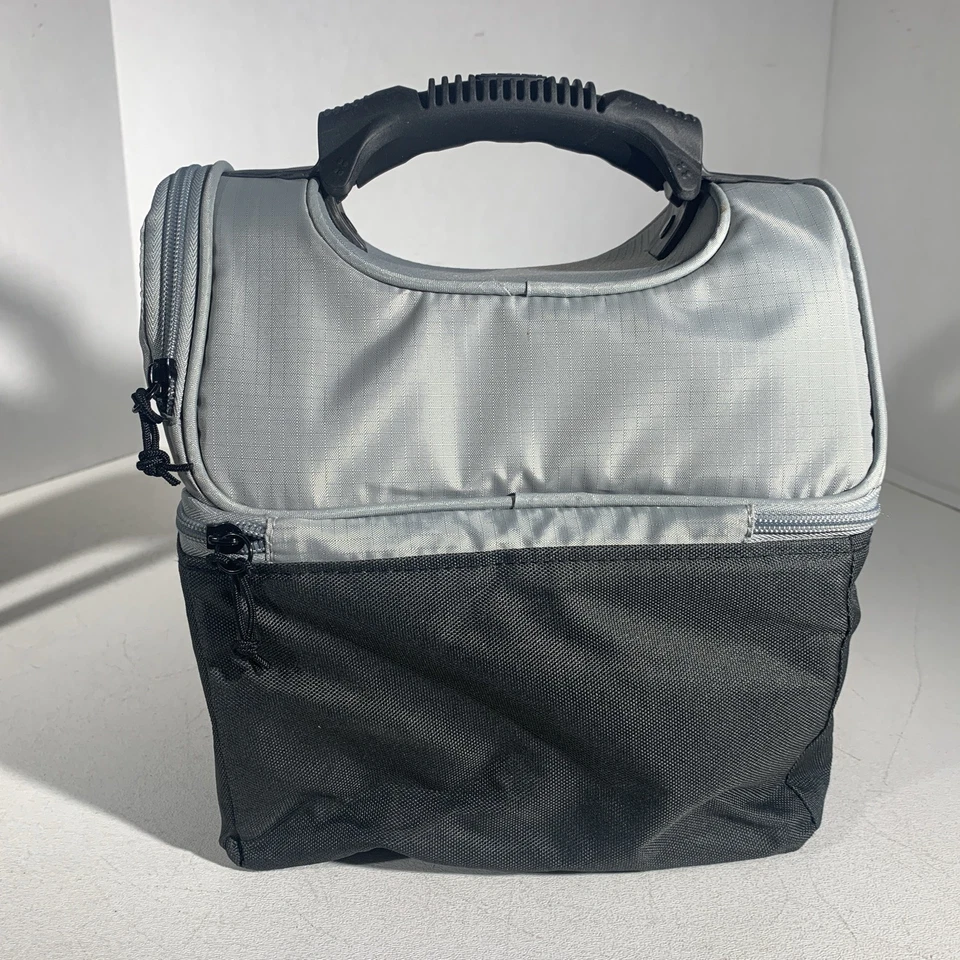 Igloo Playmate Gripper Soft Cooler Bag Zip Lunch Box Gray/Dark Gray - Image 4 of 4