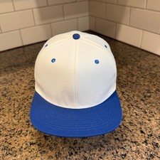 Vtg Blank Tournament Headwear Pro Model 6 7/8 Hat White Made in USA