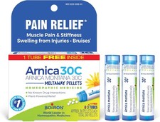 Boiron Arnica Montana 30C Homeopathic Pellets for Pain Bruising - 3 Pack 240c