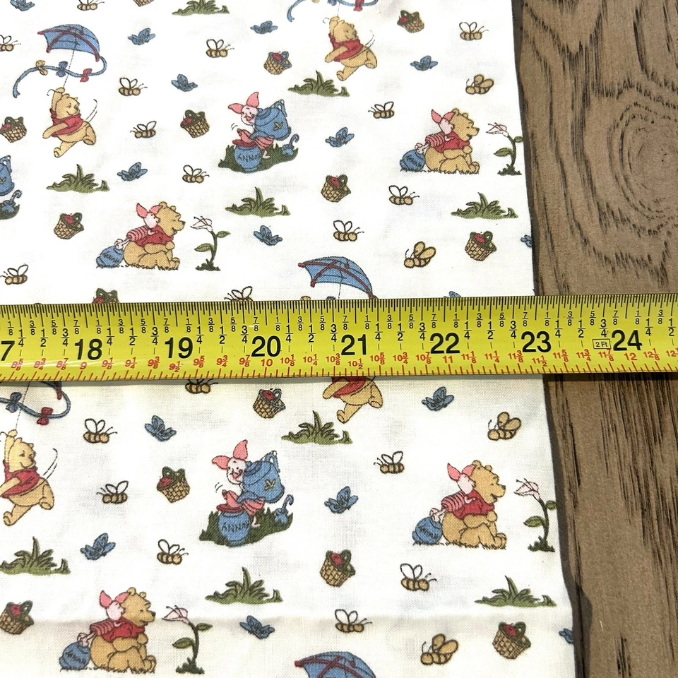 DISNEY FOR QUILTERS POOH'S DAY IN THE PARK #5171 SPRINGS Winnie Piglet 2.5 Yards - Image 4 of 4