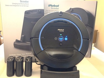 iRobot Scooba 450 Floor Scrubbing Robot Cleaner Roomba + Charging Dock + 3 Senso
