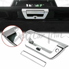 Chrome Tailgate Door Handle Cover Trim Decor Bezel For Ford F150 2015-2020
