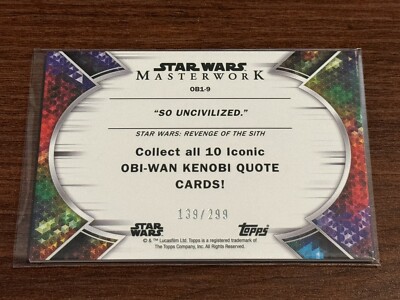 2022 Topps Star Wars Masterwork Obi-Wan #OB1-9 