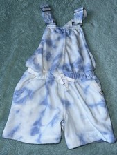 Lucky Brand Unisex Kids Tye Dye Overalls Shorts Size 5