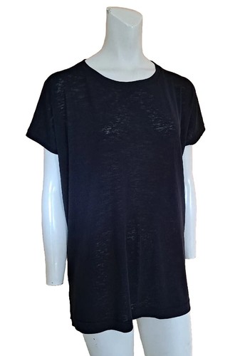 Athleta Oversized Athletic Blouse Top Shirt Women's Size S Black - Picture 2 of 7