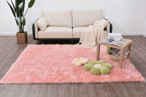 Latepis Faux Fur Sheepskin Area Rugs Soft Shaggy Carpet for Living Room Bedroom - Picture 44 of 219