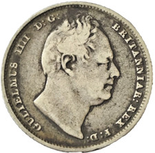 1834 William IV Sixpence Silver Coin | Very High Grade