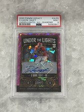 2020 D’Andre Swift Legacy Under the Lights Diamond Rookie Auto 3/5 PSA 9 MINT