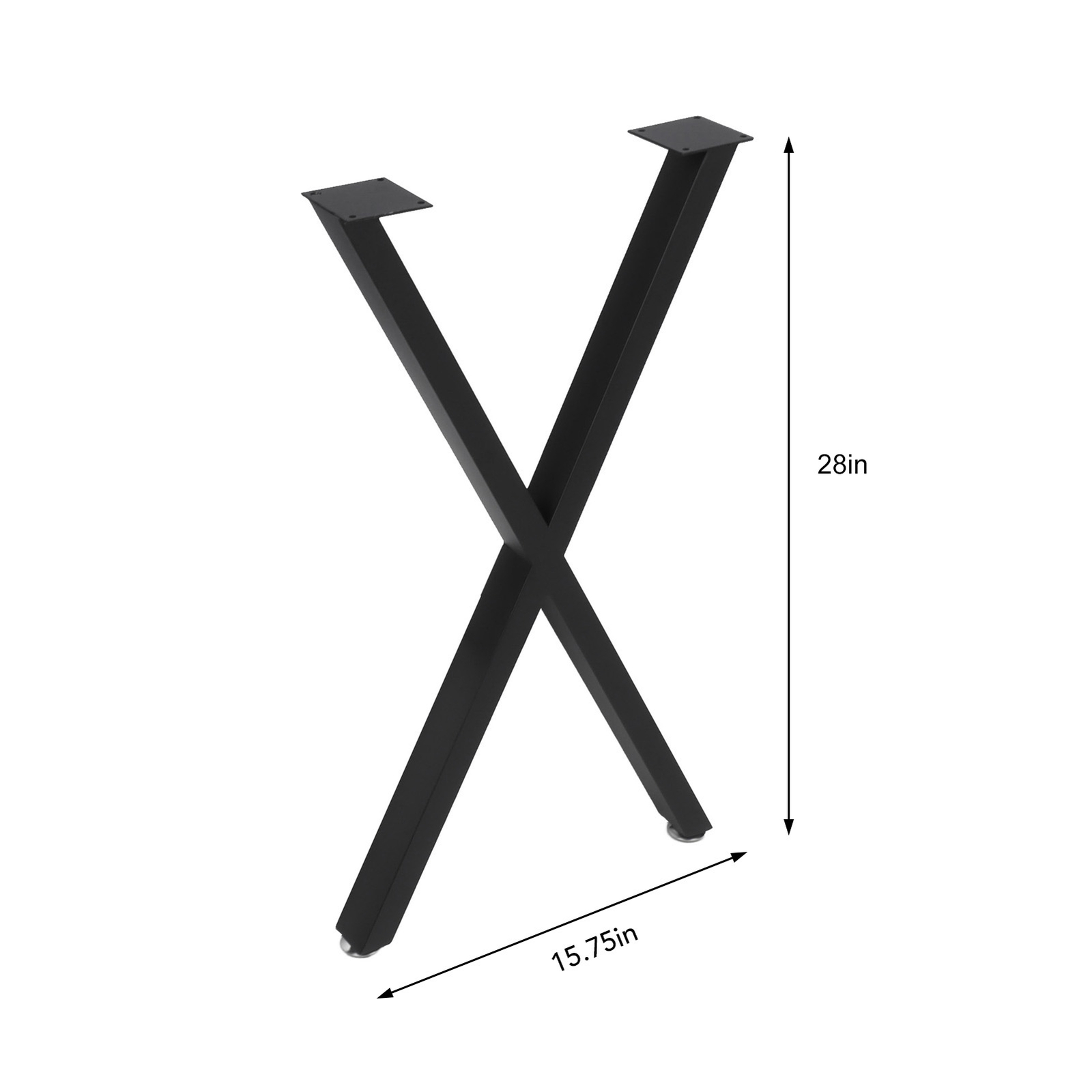 Table Legs Coffee Dining Table Leg Steel Industrial XShape Desk Legs