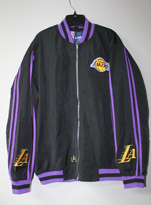 New NBA Los Angeles Lakers City Edition embroidery zip up black
