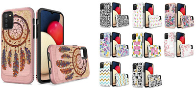 For Samsung Galaxy A02s SM-A025 S124DL Lining Design Hybrid Case Phone Cover 