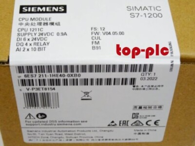 Genuine Siemens 6ES7211-1HE40-0XB0 /6ES7 211-1HE40-0XB0 CPU Module