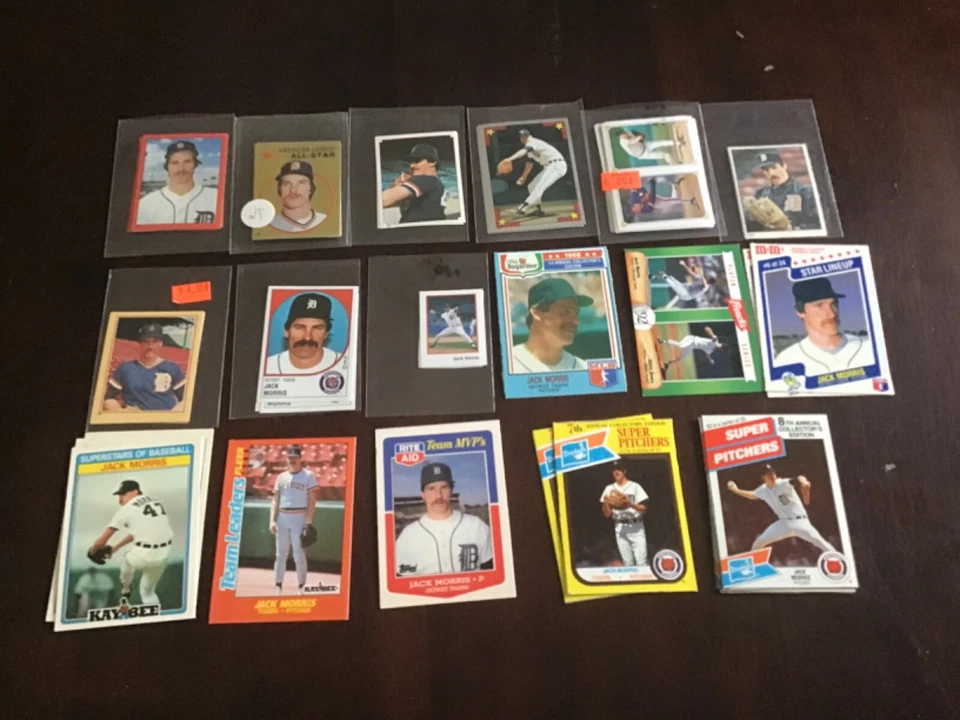 JACK MORRIS Oddball Insert & Regular issue Baseball TIGERS YOU CHOOSE - Image 4 of 4