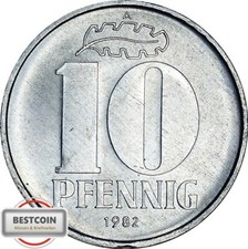 J1510 10 fenigów NRD 1982 A w STG 898902