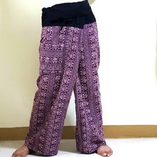 Thai Fisherman Pants cotton100 Massage yoga Trousers Pants Wrap Around Unisex