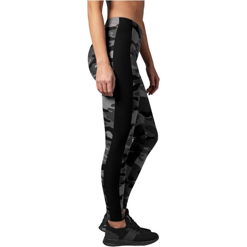 Urban Classics Ladies Camo Stripe Leggings Damen Sporthose Camouflage Mesh  - Bild 29 von 30