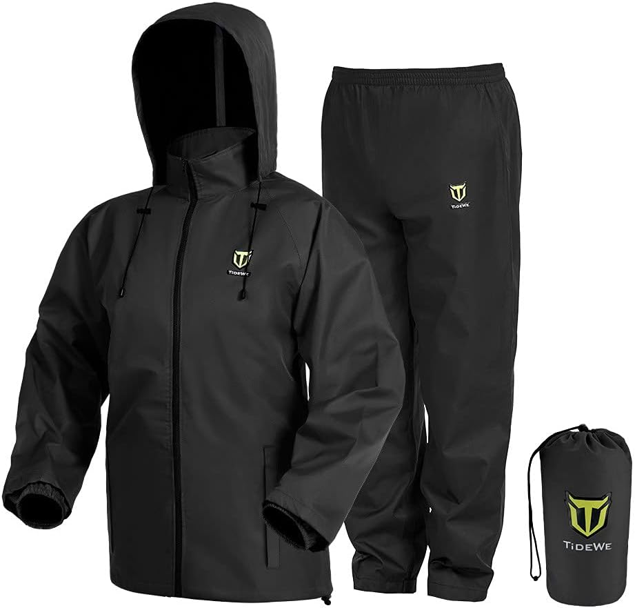 Waterproof Breathable Lightweight 2-Piece Rain Suit for Men & Women