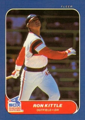 1986 Fleer Minis Ron Kittle 45 White Sox - Image 1 of 2