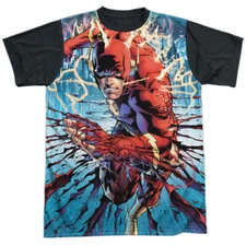 JLA Ripping And Tearing Adult Halloween Costume T Shirt (Black Back), S-3XL