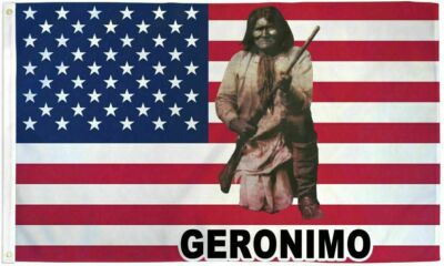 #ad #ad Geronimo US Flag 3x5 ft Apache USA United States America Native American Indian $11.88