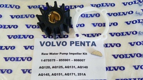 Volvo Penta Water Pump Impeller Kit - AQ120,AQ125, AQ131,AQ140,AQ145,AQ151,AQ171 - Picture 7 of 7