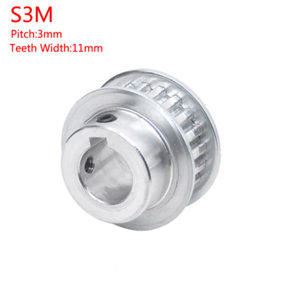 S3M 14-150T Timing Belt Pulley Pitch 3mm With Step/Keyway Drive Pulley Width11mm