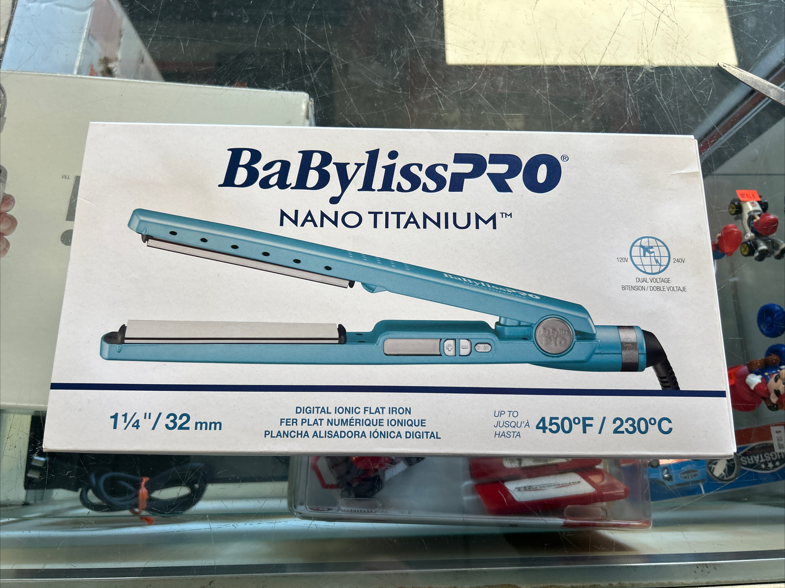 BaByliss PRO Nano Titanium 1¼" Ionic Hair Straightener DUAL VOLTAGE