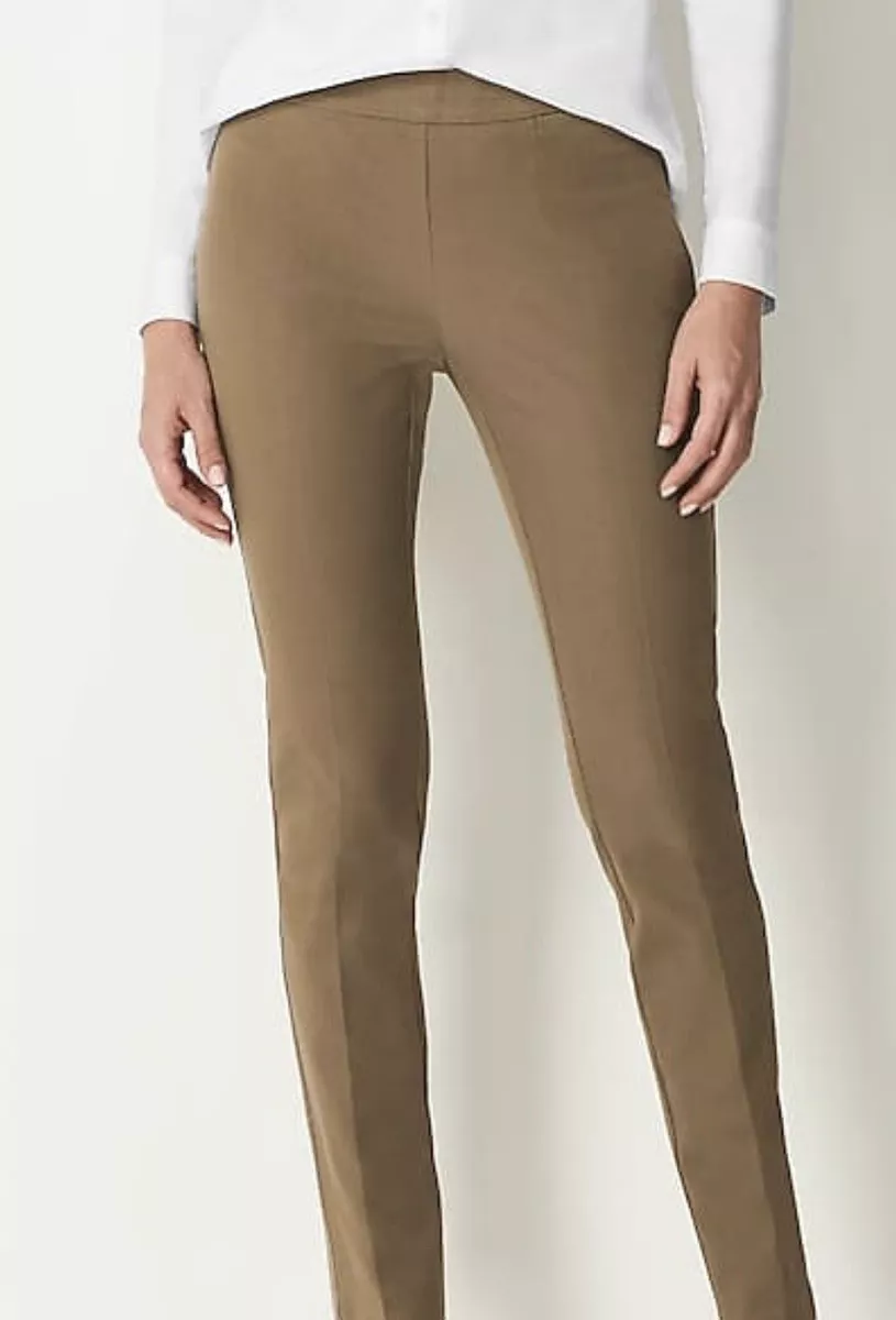 NWT J Jill Tobacco Brown Precision Stretch Slim Leg Pants Woman’s Size 18