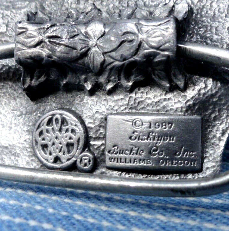 United States Army Seal Belt Buckle Military Soldiers Vtg 80s Siskiyou   .TYC284